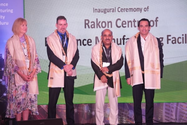 Chair, CEO and Guests at Inauguration Rakon's facility in Bengaluru